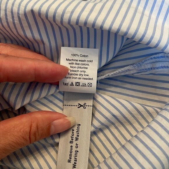 MADEWELL Clean Off-the-Shoulder Top in Stripe - Picture 7 of 9